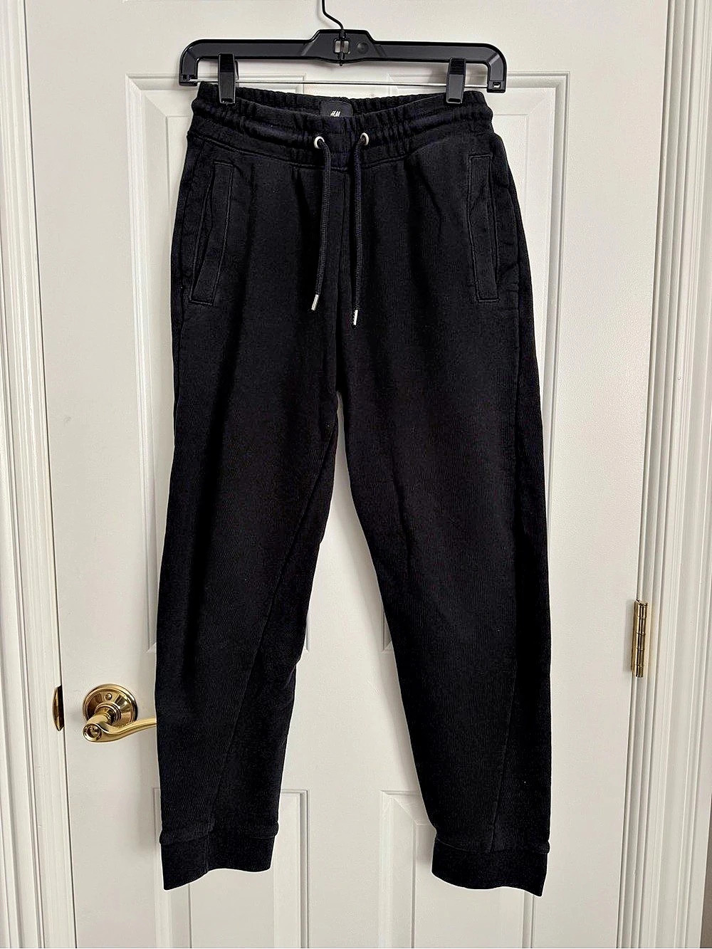 H&M Regular Fit Sweatpants Black Joggers - XS
